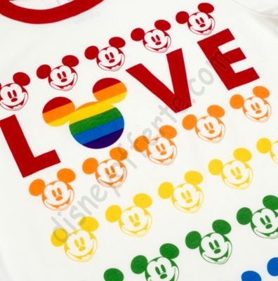 Disney Negozio Maglietta bimbi Love Topolino collezione Rainbow Disney più economico - -2