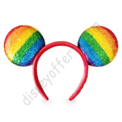 Disney Negozio Cerchietto orecchie adulti Topolino Rainbow Disney, più economico - -0