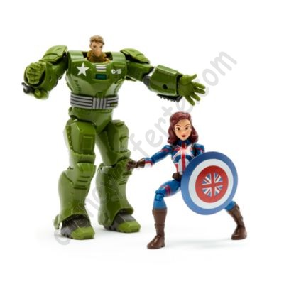 Disney Negozio Set di personaggi Capitan Carter e Hydra Stomper Marvel Toybox più economico - -2