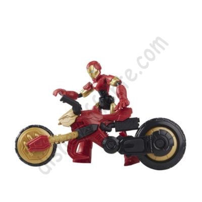 Disney Negozio Action figure e motocicletta Iron Man Bend and Flex Hasbro più economico - -1