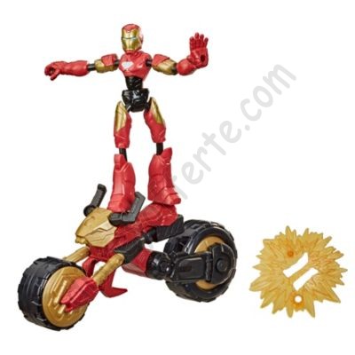 Disney Negozio Action figure e motocicletta Iron Man Bend and Flex Hasbro più economico - -0