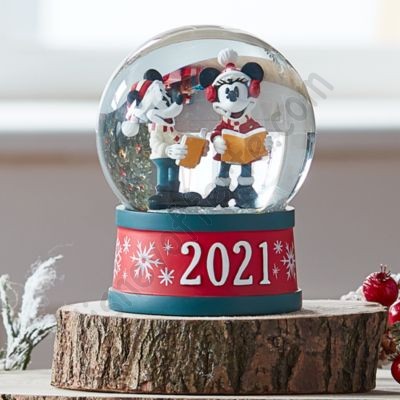 Disney Negozio Palla di neve Topolino e Minni 2021 più economico - -1