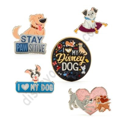 Disney Negozio Set di pin Cani Disney, più economico - -0