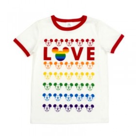 Disney Negozio Maglietta bimbi Love Topolino collezione Rainbow Disney più economico